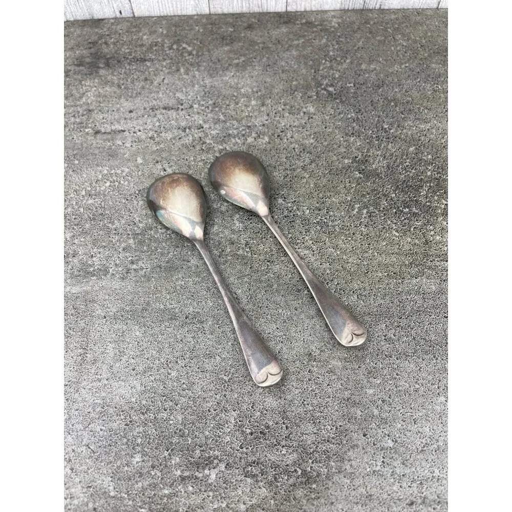 Antique Engraved Silver Plated Spoon Ornate Filigree Price Per Spoon
